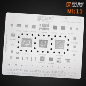 AMAOE Stencil MI11 SM6125 XIAOMI CC9/CC9e/6SE/A3 Redmi Note8