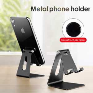Foldable Metal Phone Holder for iPhone, Mobile Phone Holder for iPhone 13, 15 PM