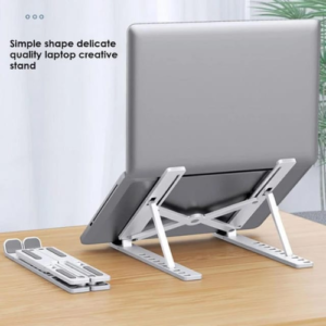 Tablet Holder Compatible with iPad, 8 Levels Height Adjustable Foldable Portable Stand with Heat Dissipation Function