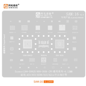 Amaoe-Stencil SAM16, A53, A536, 18, Planting Net, Exynos1280, E8825 CPU
