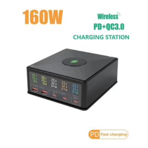 160W 5 Port Wireless  Charging Station