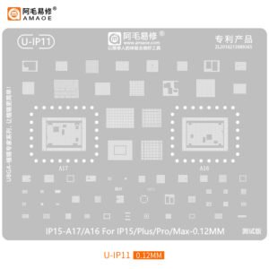 Stencil-IP15-A17/A16 For IP15/Plus/Pro/Max-0.12MM