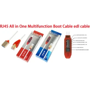 Micro USB RJ45 Multifunction boot all in 1 cable for Qualcomm EDL/DFC/9008 Mode support fast charge MTK/SPD Z3X box octopus box