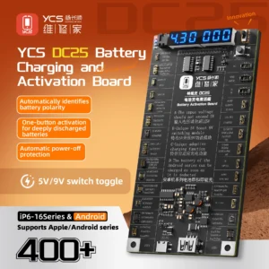 YCS DC25 Battery Activated Fast Charge Detection Board 6-17PM