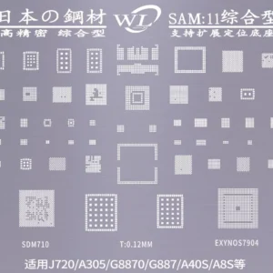 Wylie WL Stencil SAM 11, J720, A30
