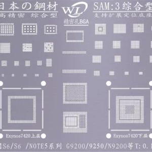 Wylie WL Stencil SAM 3 S6, S6+, NOTE 5
